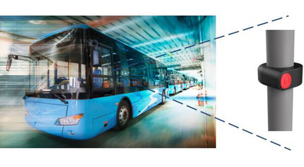 Bus stop buttons are now wireless & battery-free using energy harvesting technology from ZF