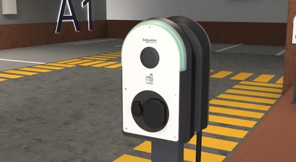 Connected EV charging station for commercial buildings