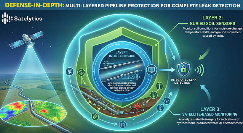 Using satellites to enable defence-in-depth infrastructure monitoring